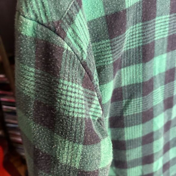 Dickies Green and Black Vintage Plaid Shirt Jacket - Picture 7 of 11